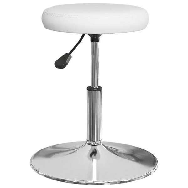 Maison Exclusive - Matstolar set om 6 vita i konstläder