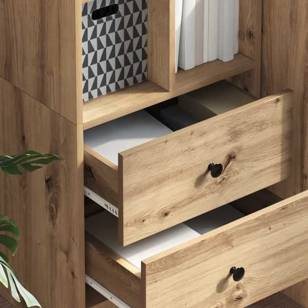 Buffé hög - EXKLUSIVT HUS - 45,5×34×127 cm - Ingenjörsträ - Nutida - Brun