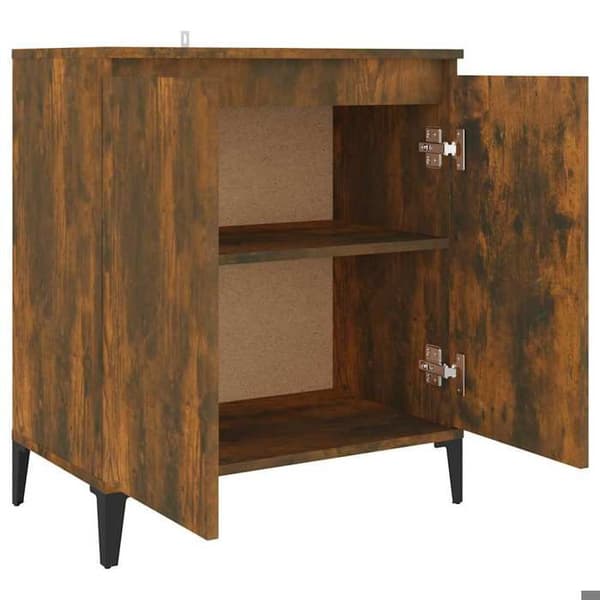 Maison Exclusive - Buffé Ek rökt 60x35x70 cm Ingenjörsträ