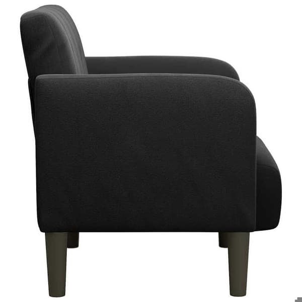 Stol - EKSKLUSIV HUS - 54 cm - Sort - Velour - Armlæn Svart