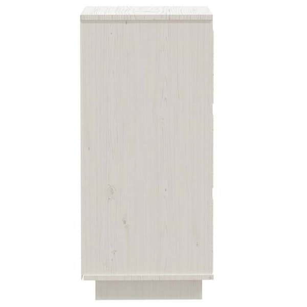 Maison Exclusive - Bufféer 2 st Vit 32x34x75 cm Massivt furu Vit