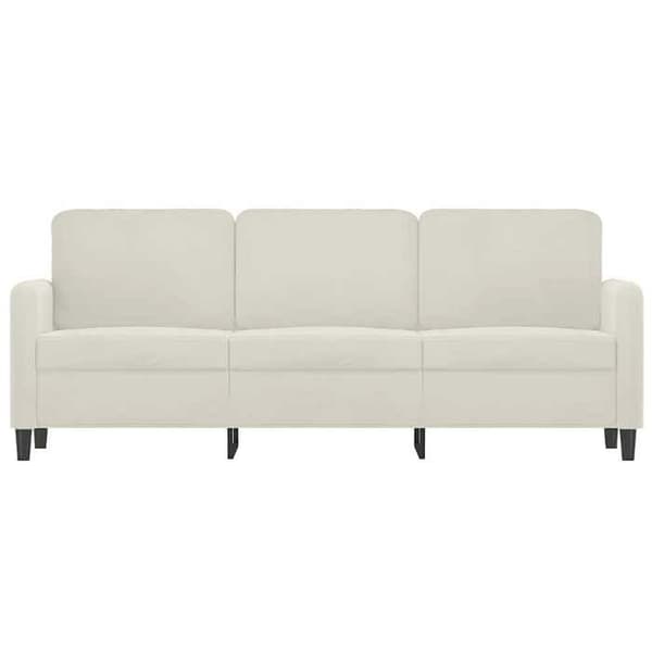 Maison Exclusive - 3-paikkainen sohva, kerma 180 cm sametti