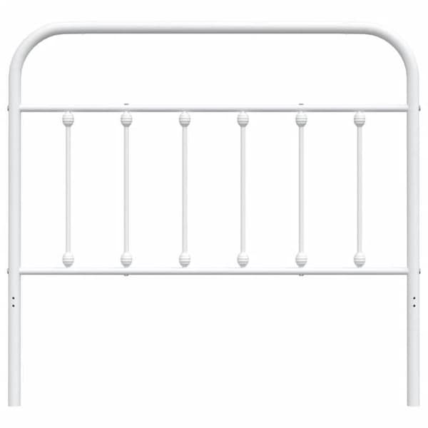 Maison Exclusive - Erstatnings hovedgærde metal hvid 100 cm