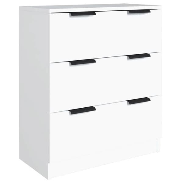 Maison Exclusive - 3 stk. Buffet Hvid Ingeniørtræ