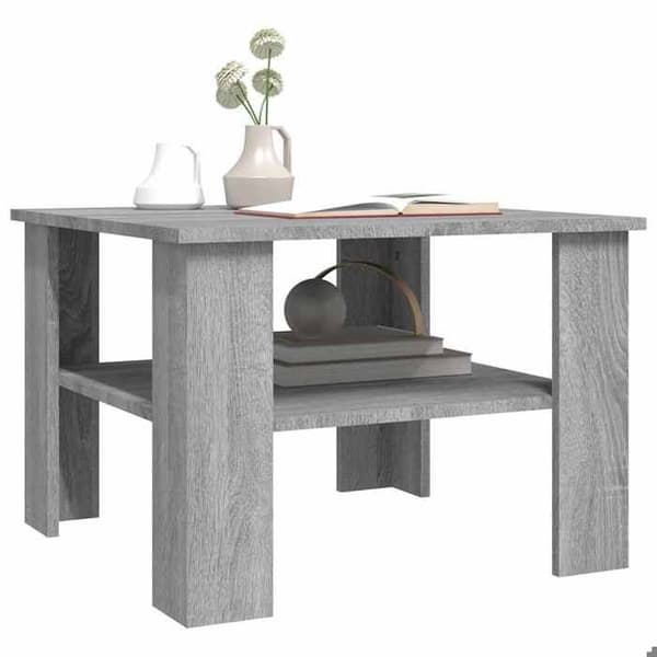 Maison Exclusive - Soffbord Sonoma grå 60x60x42 cm Ingenjörsträ Sonoma grå