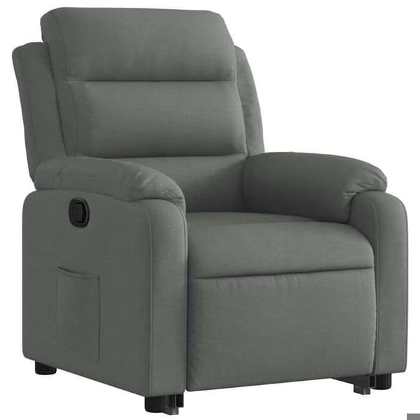 Maison Exclusive - Grått tyg reclinerfåtölj