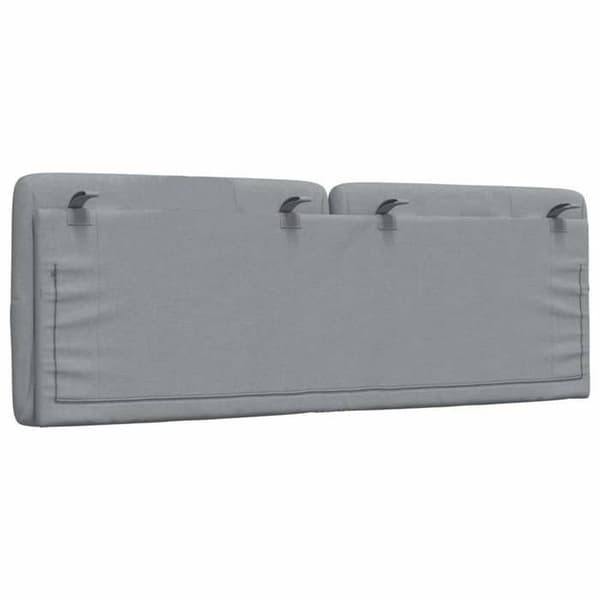 Maison Exclusive - Pude til sengegavl lys grå 140 cm stof