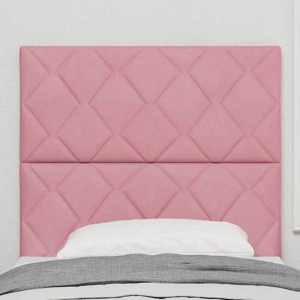 Hovedgærde - EKSKLUSIV HUS - Velour - Rosa - 100 cm - Justerbar mekanisme Ros