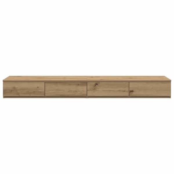 Maison Exclusive - Håndlavede egetræs sengeborde 135 x 36,5 x 16,5 cm Hantverks-ek