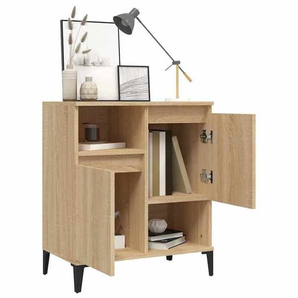 Maison Exclusive - Buffé Ek sonoma 60x35x70 cm Ingenjörsträ