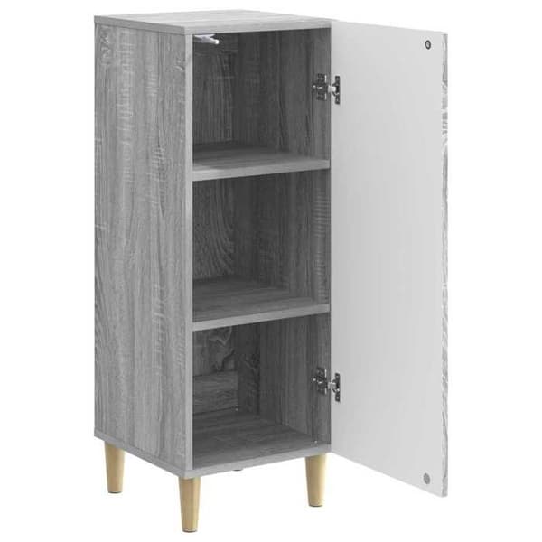 Maison Exclusive - Buffé Sonoma grå 33 x 34,5 x 90 cm Ingenjörsträ