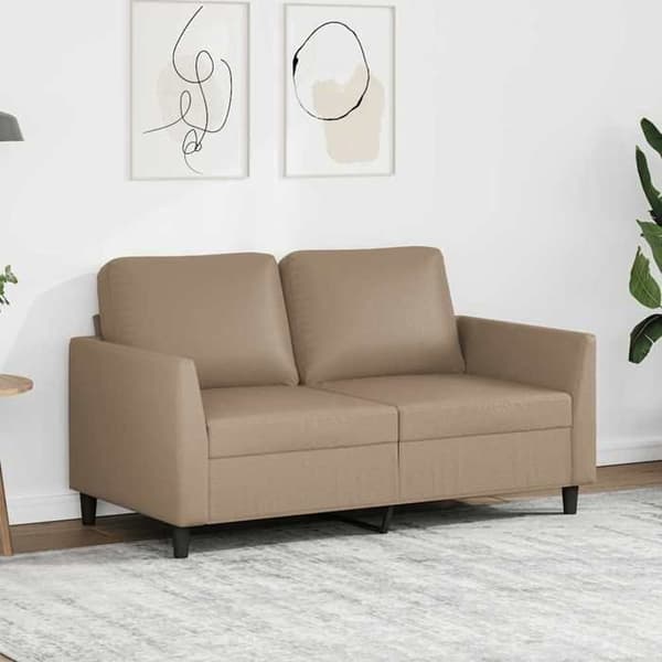 Maison Exclusive - 2-personers sofa Cappuccino 120 cm Kunstlæder
