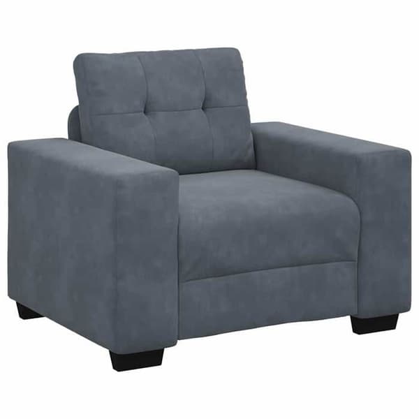 Maison Exclusive - Mørkegrå lænestol 100x78x80 cm velour