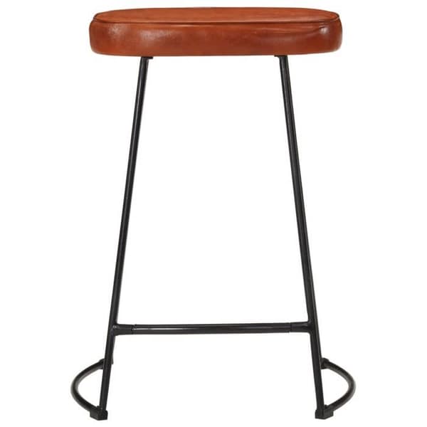 Maison Exclusive - Barstolar set om 2 mörkbruna 41x29x62 cm