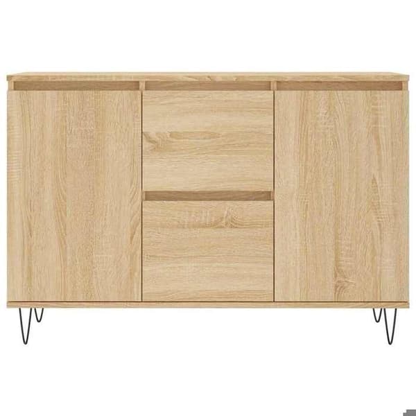 Maison Exclusive - Buffé ek sonoma 101,5x35x70 cm ingenjörsträ