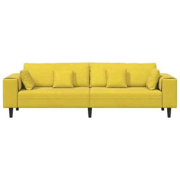 Maison Exclusive - Gul Soffa 250 x 77 x 76 cm Sammet Gul