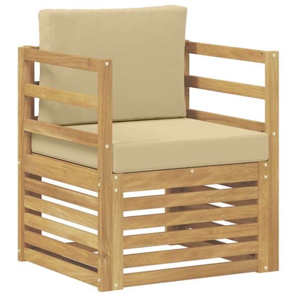 Maison Exclusive - Utomhussoffgrupp i vit polyester