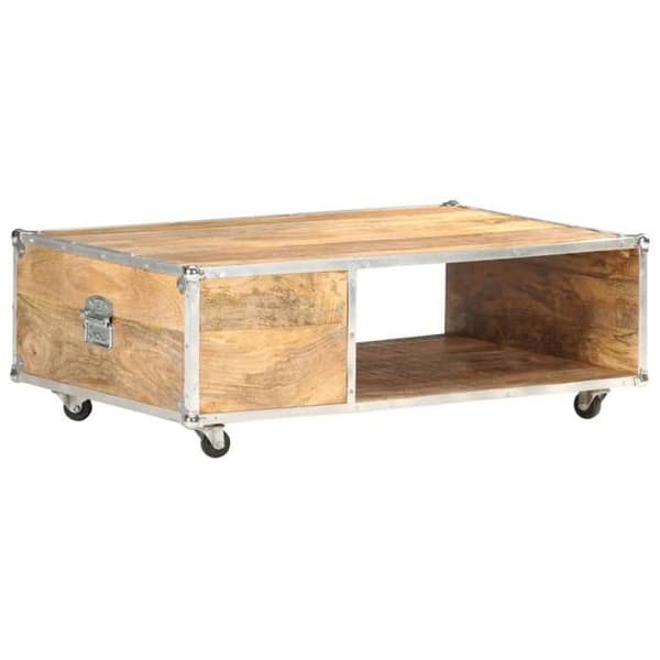 Maison Exclusive - Alustatabletti 89x59x33 cm Raaka mangopuu