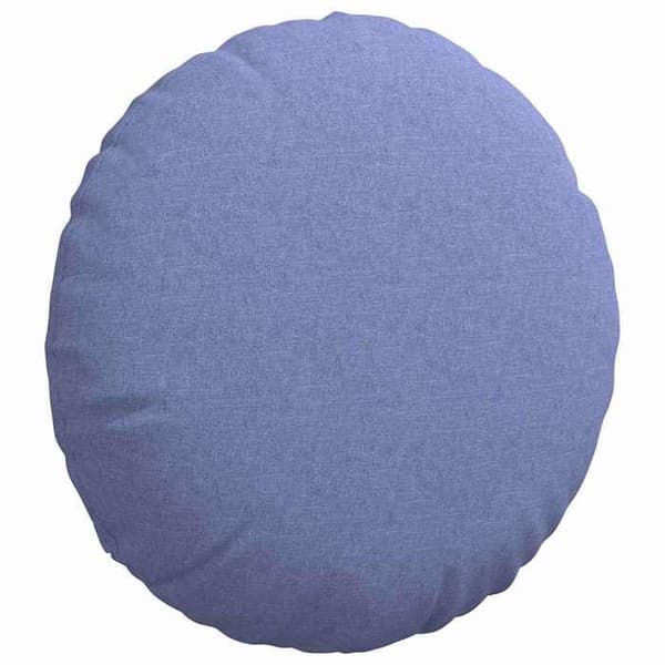 Maison Exclusive - Sittkuddar 2 st Tyg Blå denim Ø60 x 21 cm denim blå