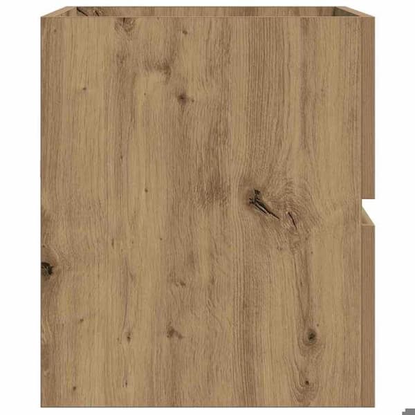 Maison Exclusive - Håndlavet egetræ vaskeskab 90x38,5x45 cm ingeniørtræ