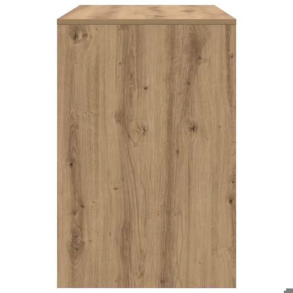 Maison Exclusive - Håndlavet egetræskontor i ingeniørtræ 102 x 50 x 75 cm Ek