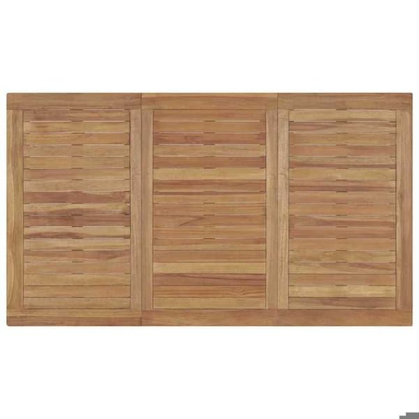 Maison Exclusive - Trädgårds matbord 140x80x77 cm i solid teakträ