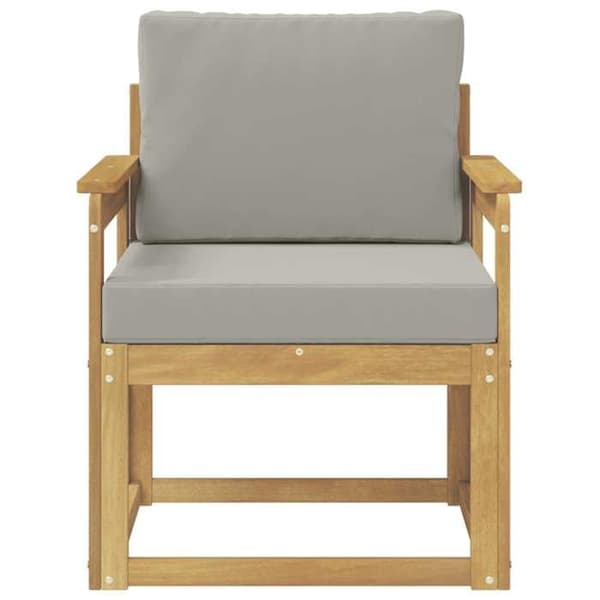 Maison Exclusive - Utomhussoffa i polyester vit och ljusgrå Vit och ljusgrå