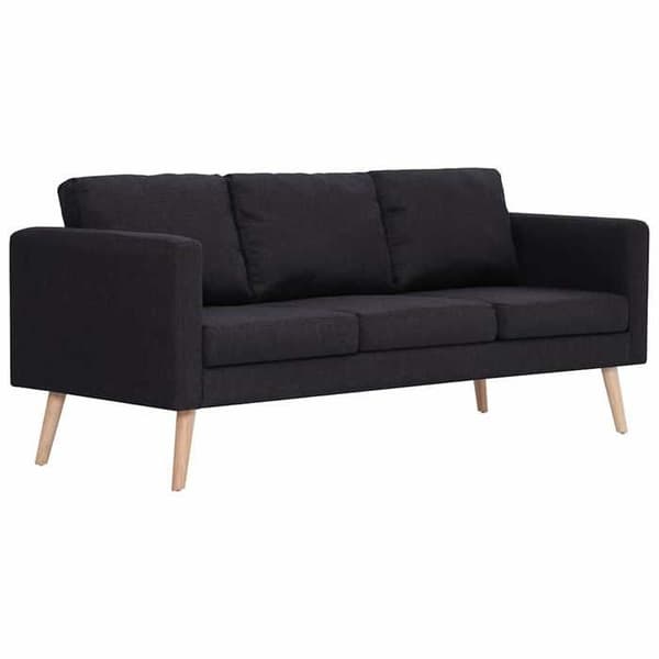 Maison Exclusive - Soffa 3-sits Svart Tyg Svart