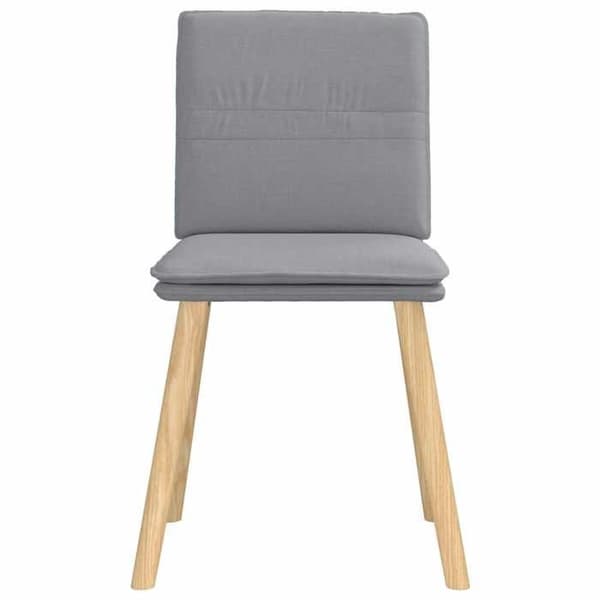 Maison Exclusive - Matstolar set om 6 ljusgrå tyg