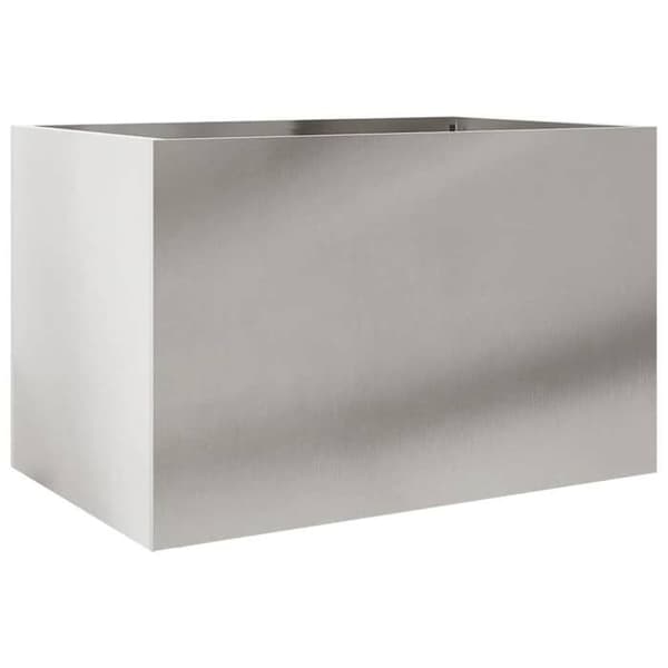 Maison Exclusive - Silverfärgad kruka 62x40x39 cm rostfritt stål Silver