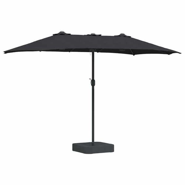 Maison Exclusive - Haveparasol Sort 385 x 209 x 244 cm Polyester og Stål