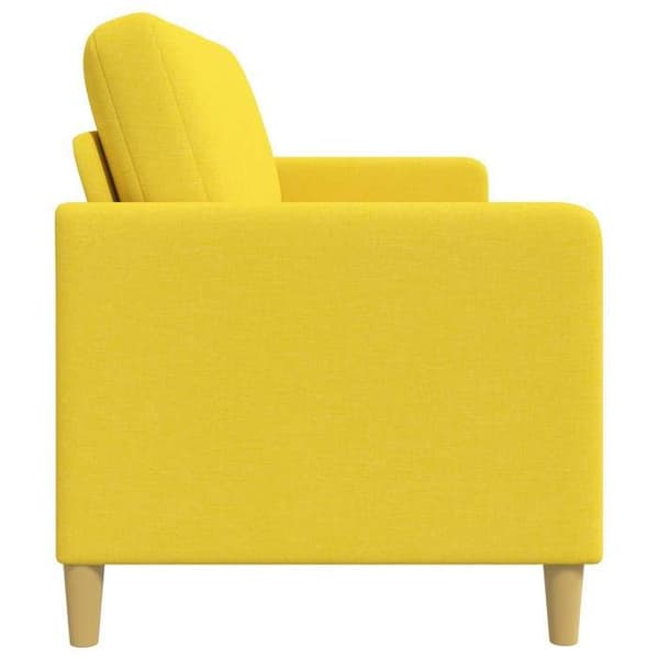 Maison Exclusive - Soffa med förvaring Ljusgul 192 x 78 x 87 cm Polyester