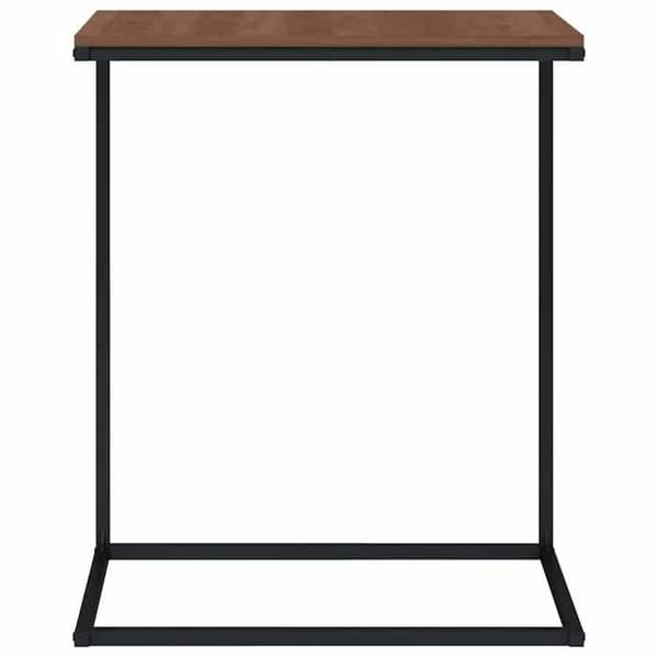 Sidebord - MAISON EXCLUSIVE - 55x35x66 cm - Sort - Ingeniørtræ og jern - Rektangulær Svart