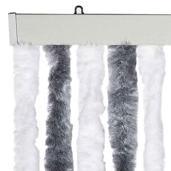 Maison Exclusive - Grå och vit myggnät 56 x 185 cm Chenille