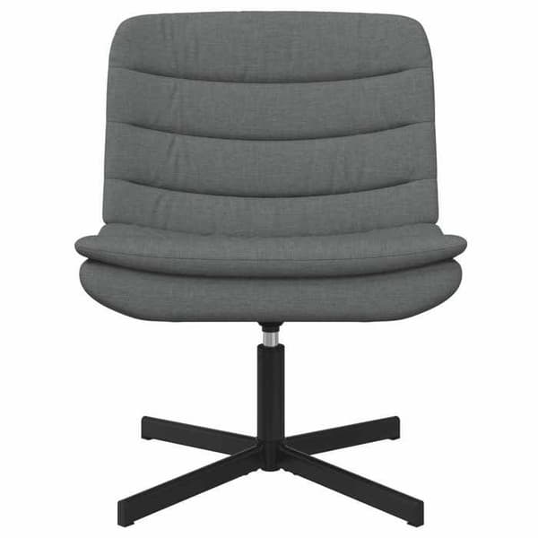 Svängbar stol - EXKLUSIV HEM - Svängbar stol - Mörkgrå - Polyester - 360° rotation Mörkgrå