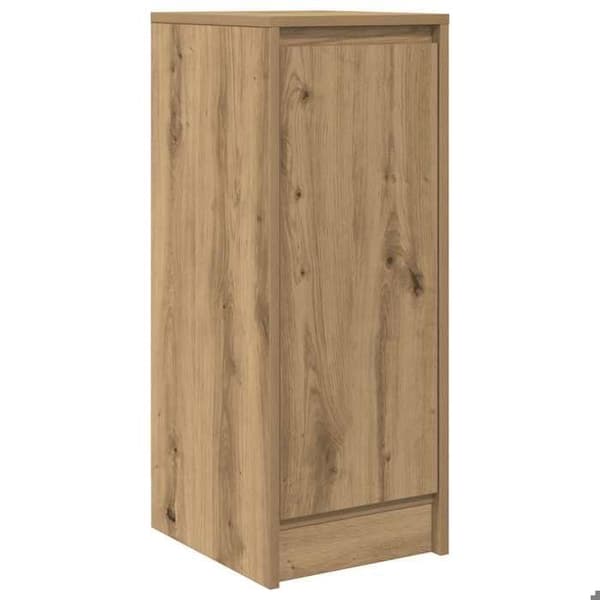 Maison Exclusive - Buffet i håndlavet egetræ 29,5x34x76 cm i ingeniørtræ Ek