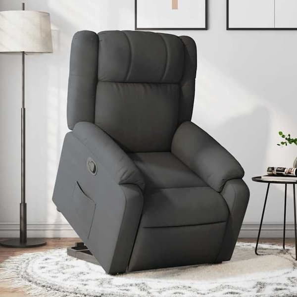 Maison Exclusive - Grått tyg reclinerfåtölj Mörkgrå