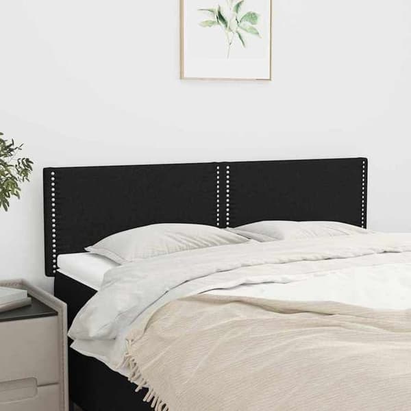 Maison Exclusive - Hovedgærder Sort 144 x 5 x 78/88 cm Stof