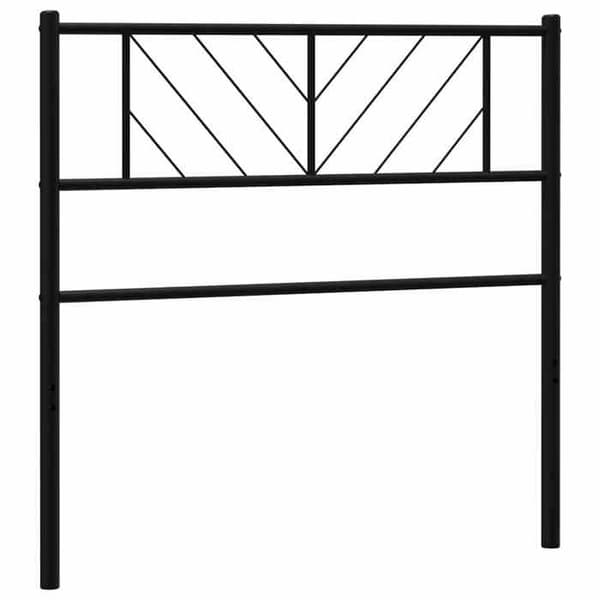 Maison Exclusive - Erstatnings hovedgærde metal sort 100 cm