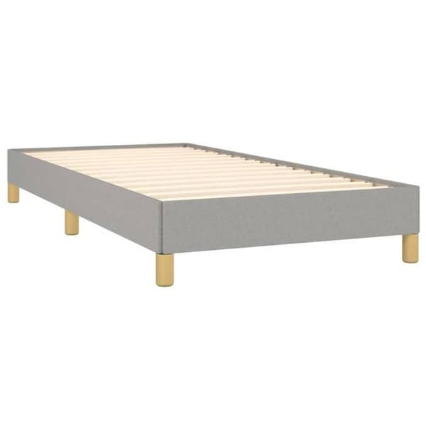 Maison Exclusive - Sengebund uden madras lys grå 80x200 cm stof Ljusgrått
