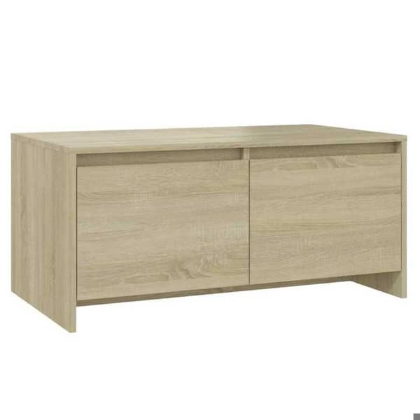 Bord - EKSKLUSIV HUS - 90 x 50 x 41,5 cm - Sonoma eg - 2 skuffer - Rektangulær Sonoma ek