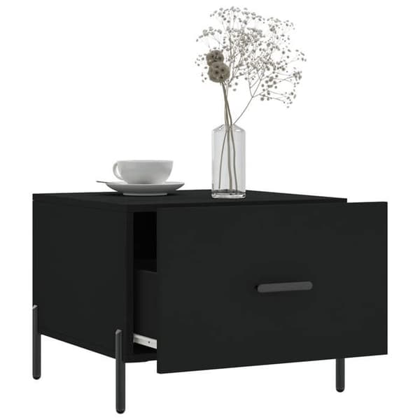 Maison Exclusive - 2 stk. sorte sofaborde 50x50x40 cm i ingeniørtræ