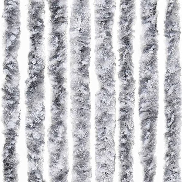 Maison Exclusive - Valkoinen ja harmaa hyttysverkko 100x230 cm chenille