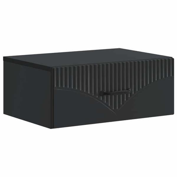 Maison Exclusive - Væghængt natbord 2 stk Sort 49 x 34,5 x 20 cm