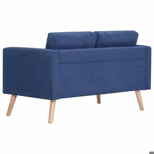 Maison Exclusive - Soffa 2-sits blå tyg Blå