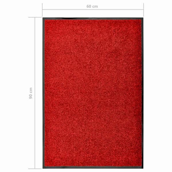 Maison Exclusive - Pestävä matto Punainen 60x90 cm