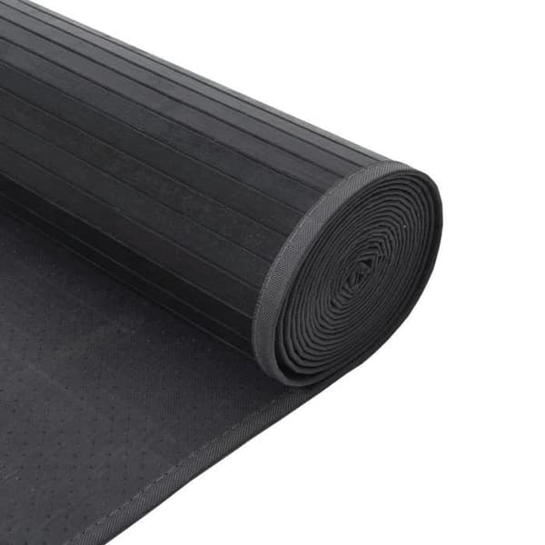 Maison Exclusive - Suorakulmainen harmaa matto 70x400 cm bambusta