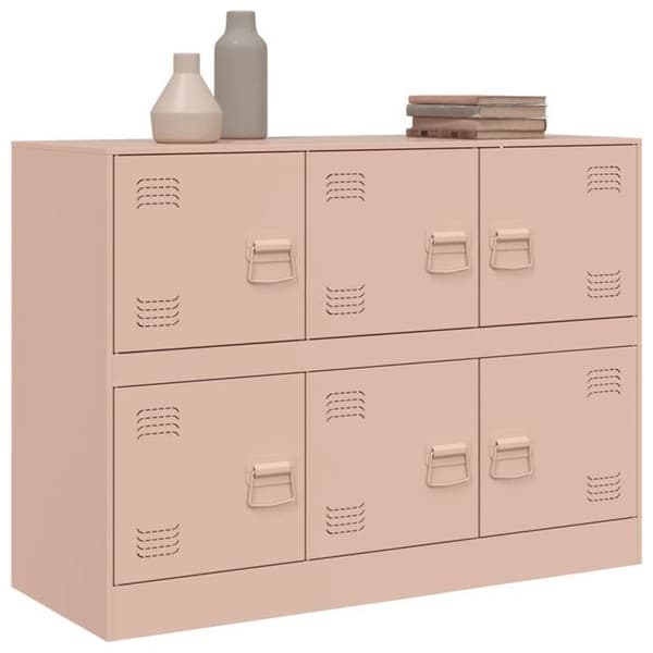 Maison Exclusive - Buffé rosa 99x39x73 cm stål
