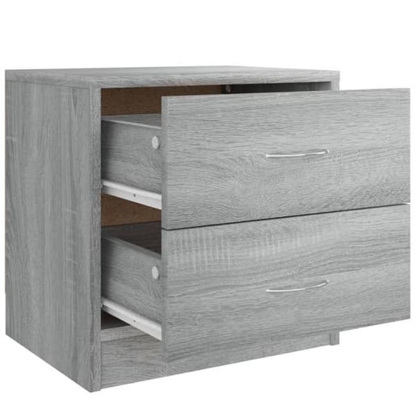 Maison Exclusive - Sängbord 2 st sonoma grå 40x30x40 cm ingenjörsträ sonoma grå