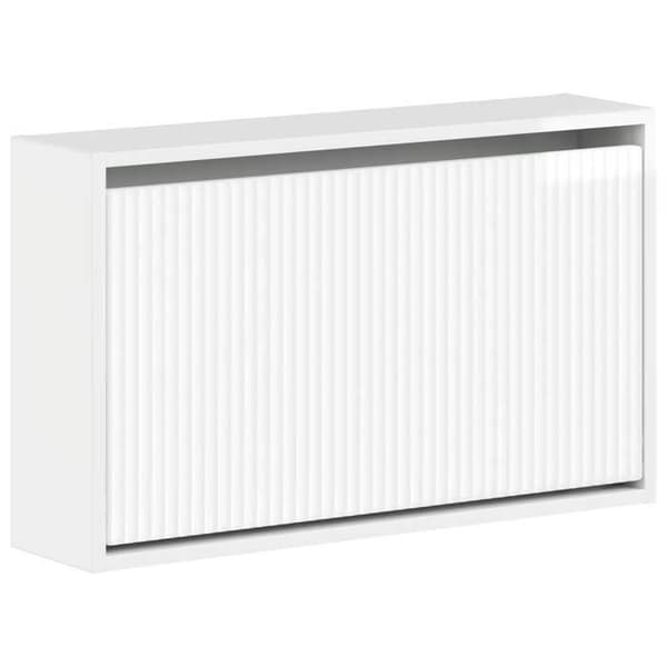 Væghængt skoskab - EKSKLUSIV HUS - ARNHEM - Hvid - 71x17x43 cm - Vendbare døre